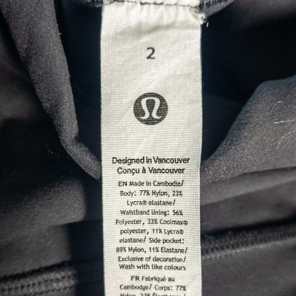 Lululemon Wunder Train High-Rise Tight with Pockets 25" - 2 Black - Picture 8 of 8